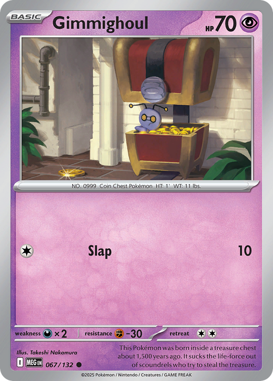 Gimmighoul 067/132 — Mega Evolution Pokémon TCG