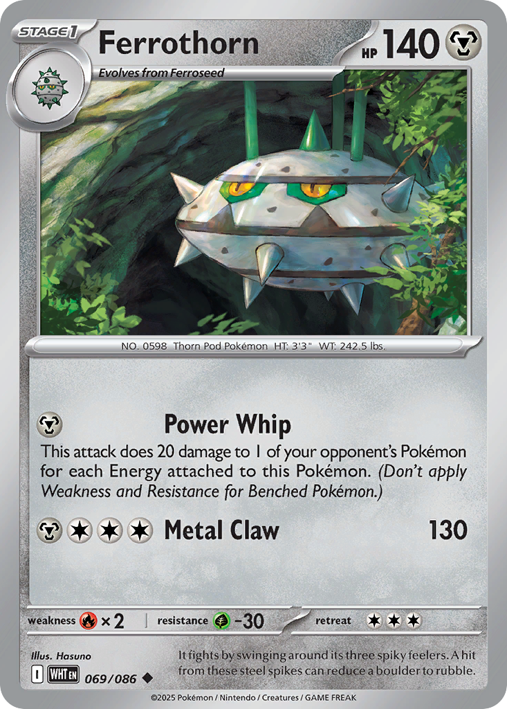 Ferrothorn — White Flare 069/086 Pokémon card