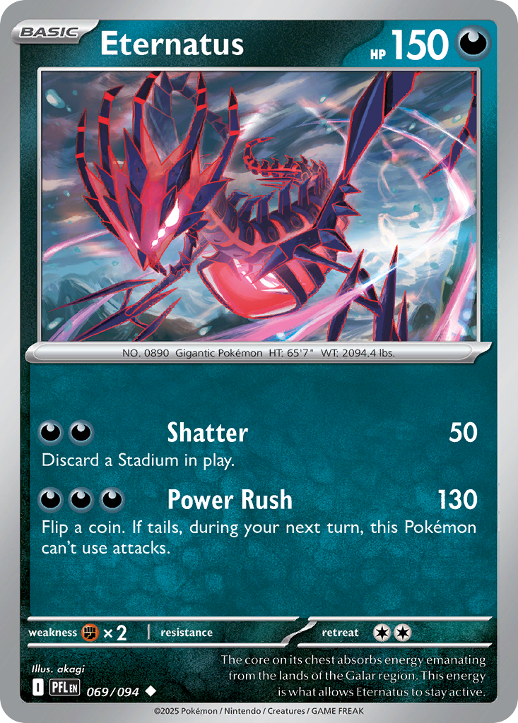 Eternatus 069/094 — Phantasmal Flames Pokémon TCG