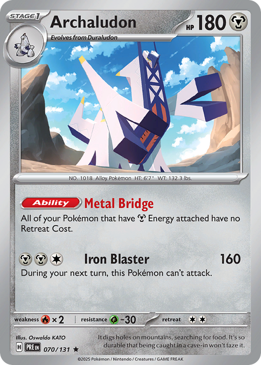 Archaludon — Prismatic Evolutions 070/131 Pokémon card