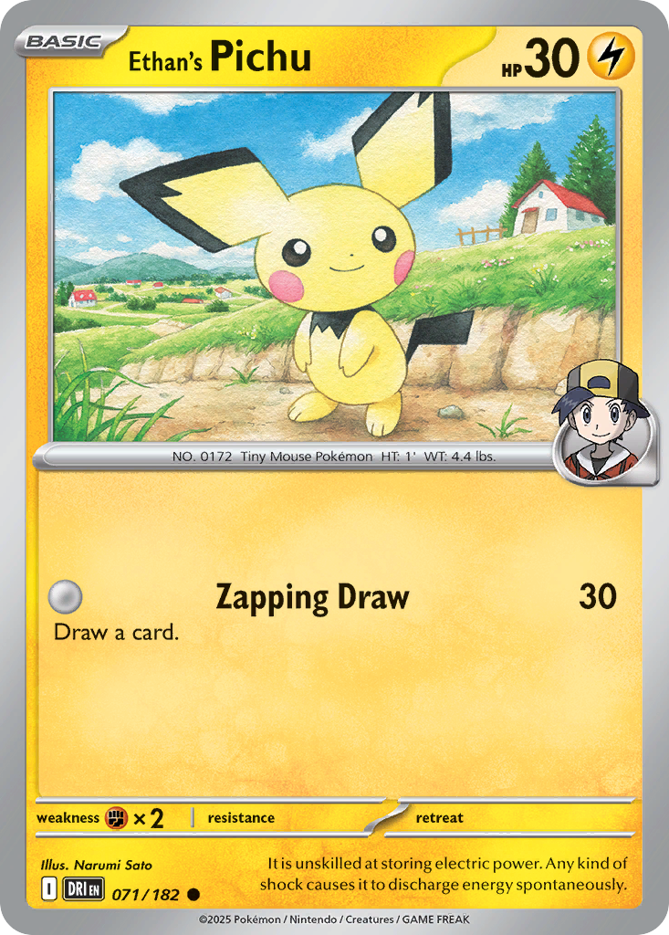 Ethan's Pichu 071/182 Destined Rivals