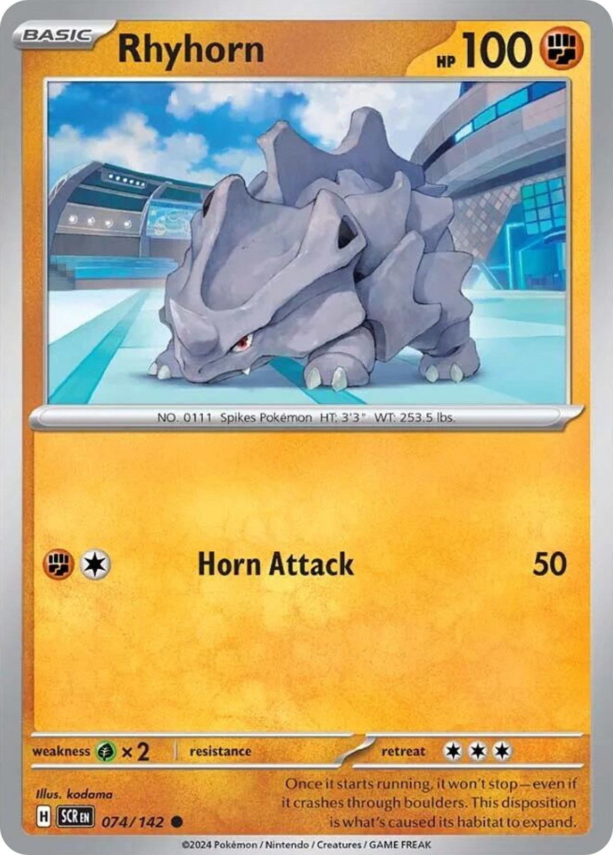 Rhyhorn 074/142 Stellar Crown