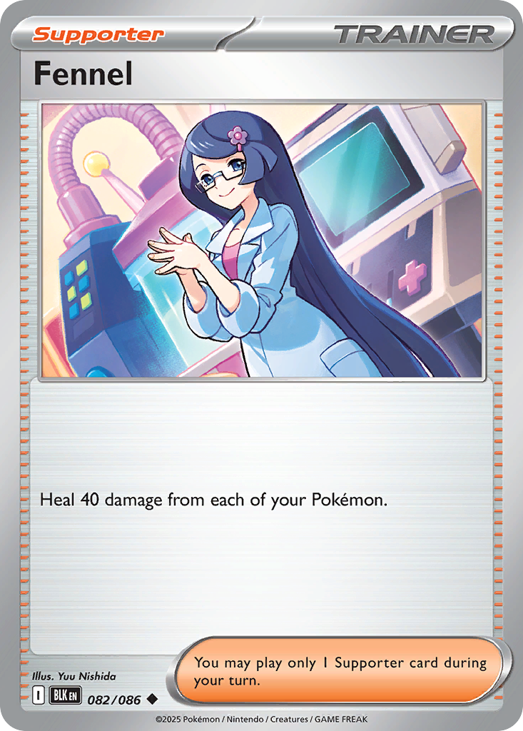 Fennel 082/086 — Black Bolt Pokémon TCG
