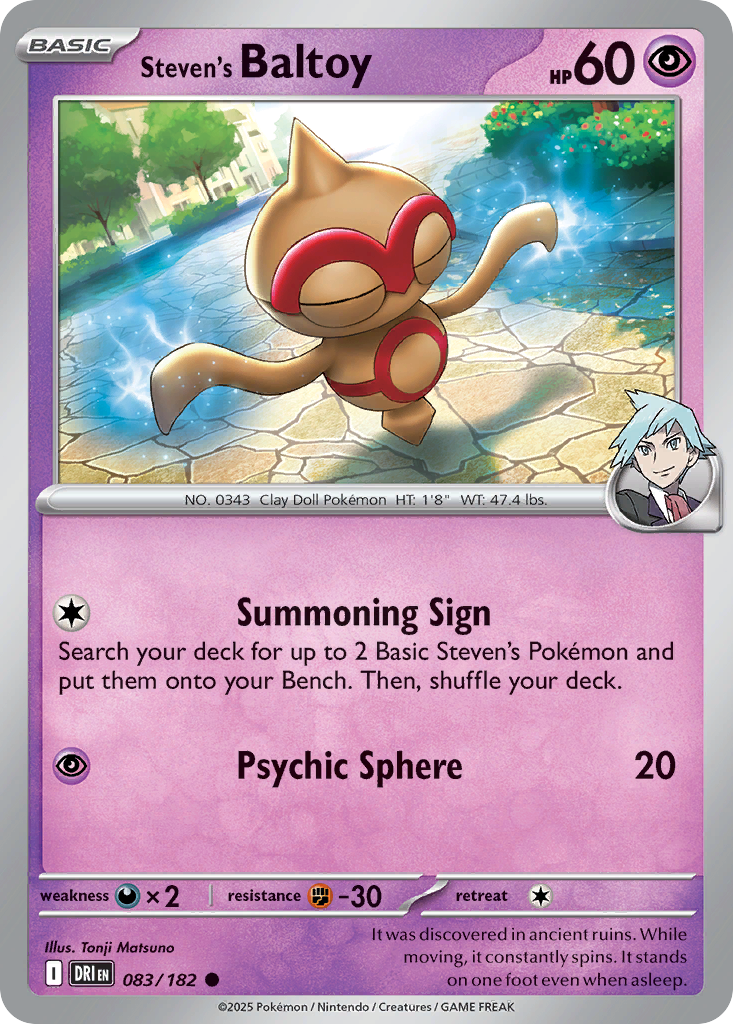 Steven's Baltoy 083/182 Destined Rivals