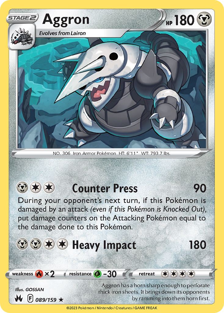 Aggron 089/159 Crown Zenith