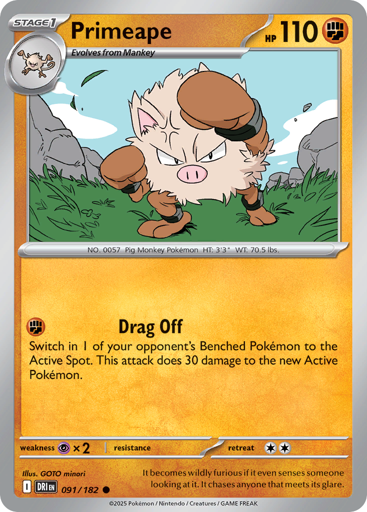 Primeape 091/182 Destined Rivals