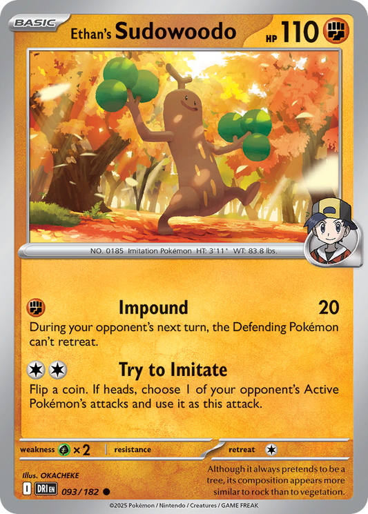 Ethan's Sudowoodo 093/182 Destined Rivals