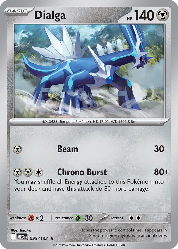 Dialga 095/132 — Mega Evolution Pokémon TCG