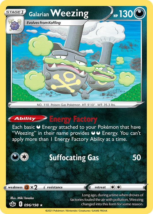Galarian Weezing 096/198 Chilling Reign