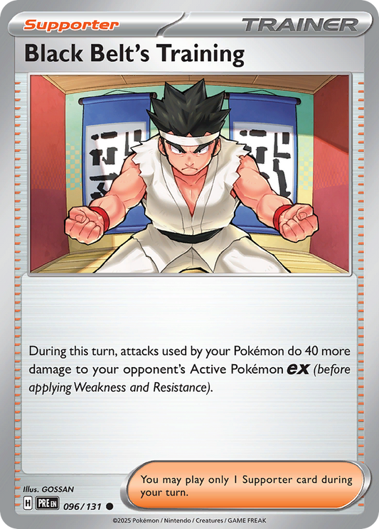 Black Belt's Training — Prismatic Evolutions 096/131 Pokémon card