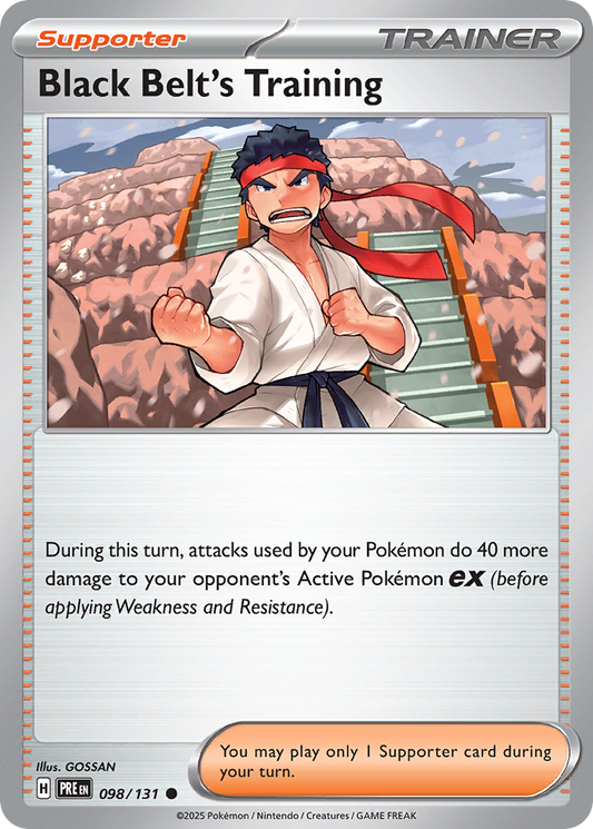 Black Belt's Training — Prismatic Evolutions 098/131 Pokémon card