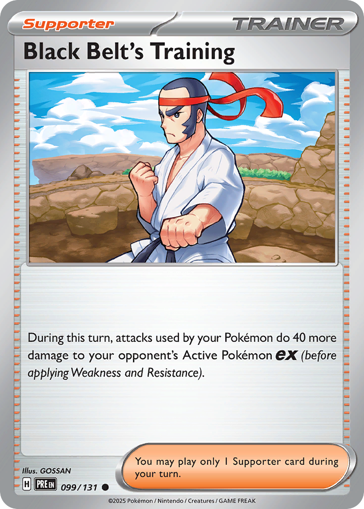 Black Belt's Training — Prismatic Evolutions 099/131 Pokémon card