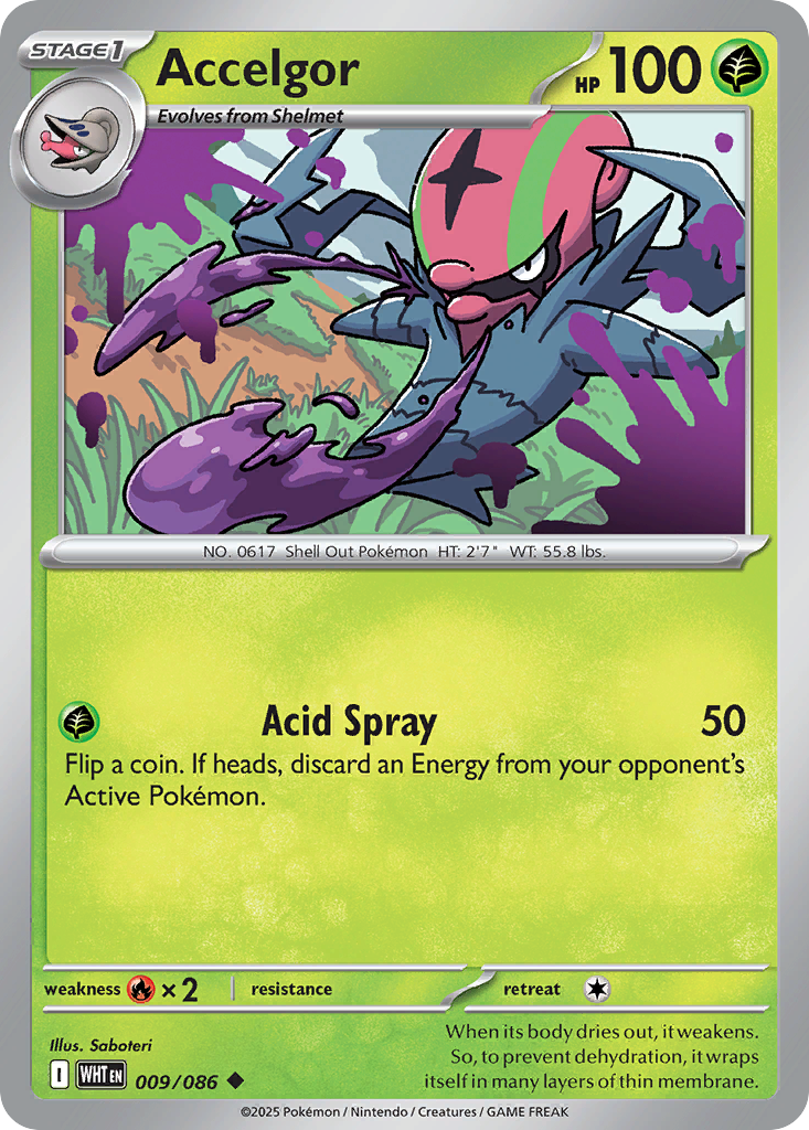 Accelgor — White Flare 009/086 Pokémon card