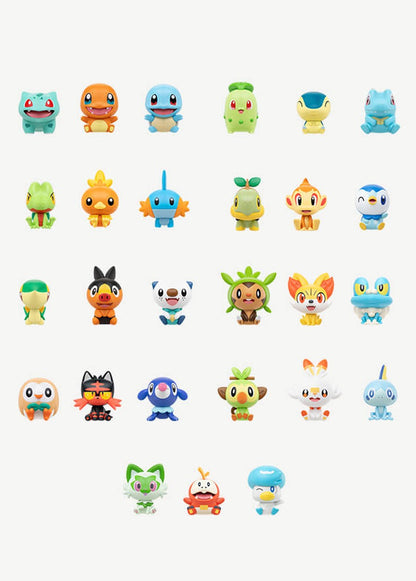 Funism Pokémon 30th Anniversary Palmsize Wonders – First Partner Blind Box (Simplified Chinese) — all 27 first partner figures (official Funism photo)