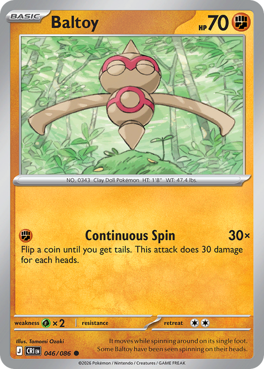 Baltoy 046/086 — Chaos Rising Pokémon TCG