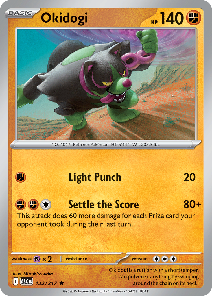 Okidogi — Ascended Heroes 122/217 Pokémon card