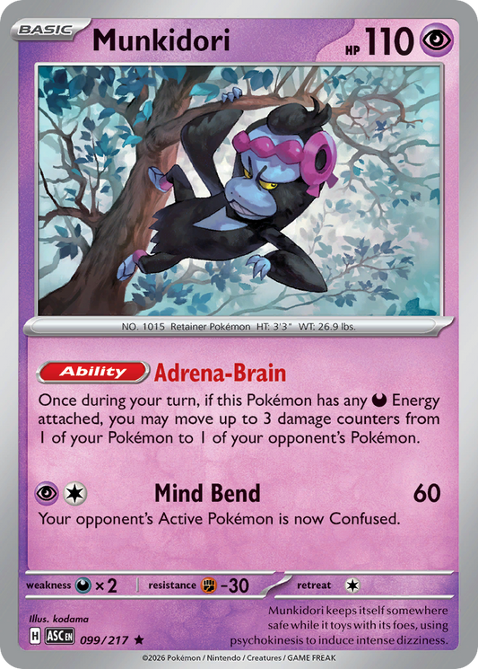 Munkidori — Ascended Heroes 099/217 Pokémon card