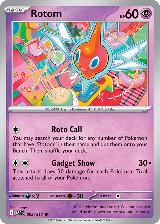 Rotom — Ascended Heroes 092/217 Pokémon card