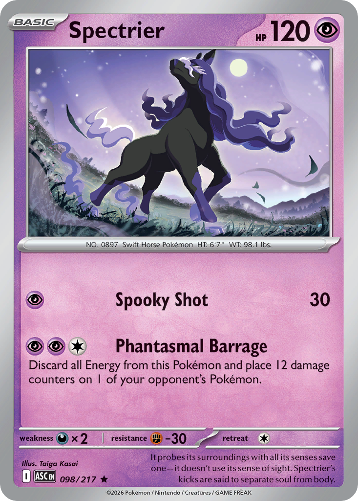 Spectrier — Ascended Heroes 098/217 Pokémon card