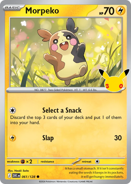 Morpeko 061/128 30th Celebration