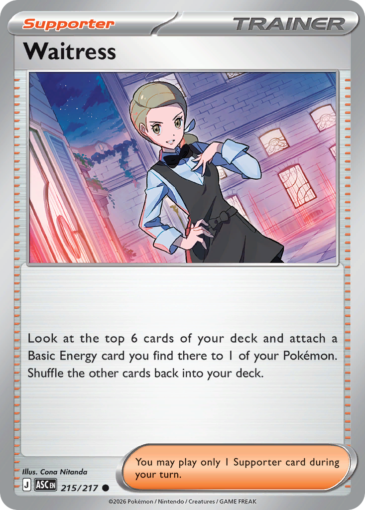 Waitress 215/217 — Ascended Heroes Pokémon TCG