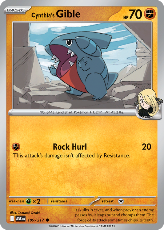 Cynthia's Gible [Ascended Heroes]