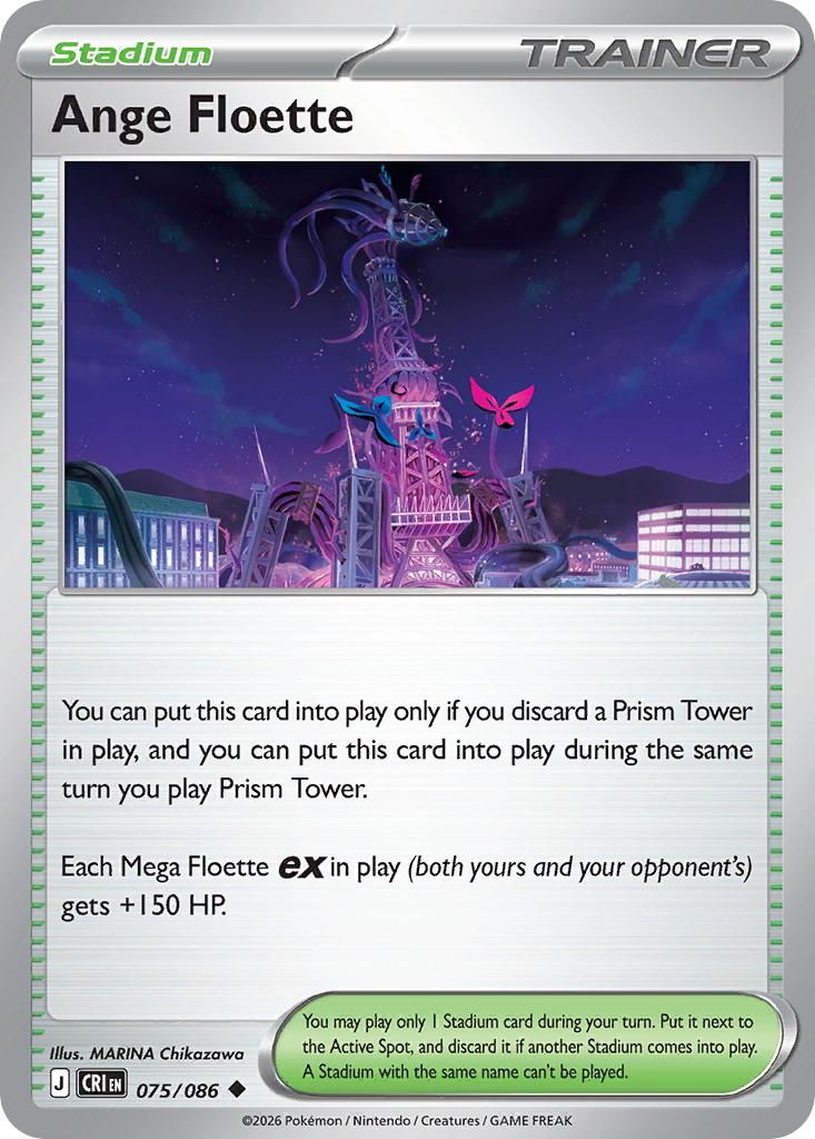 Ange Floette 075/086 — Chaos Rising Pokémon TCG