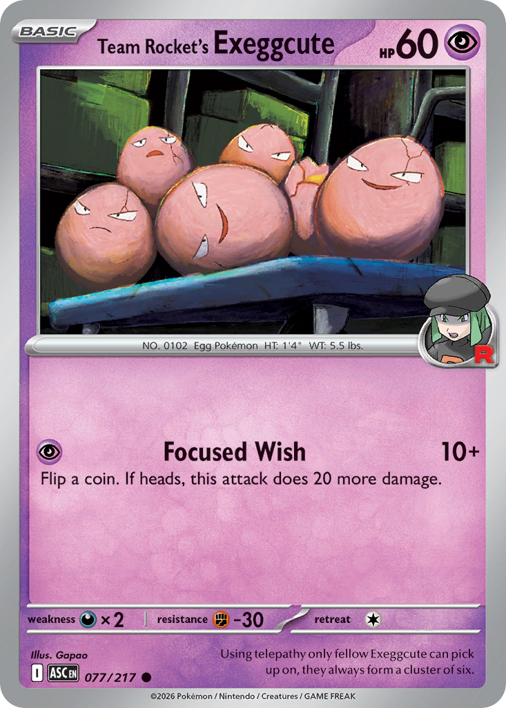 Team Rocket's Exeggcute [Ascended Heroes]