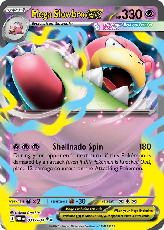 Mega Slowbro ex — Pitch Black 031/084 Pokémon card