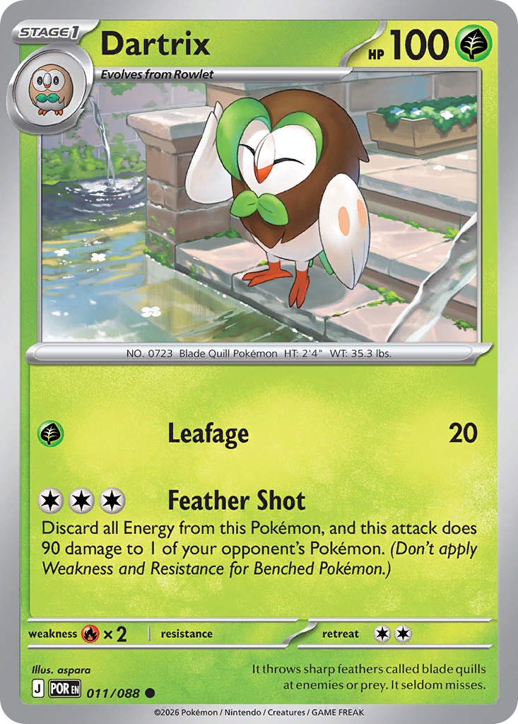 Dartrix 011/088 — Perfect Order Pokémon TCG