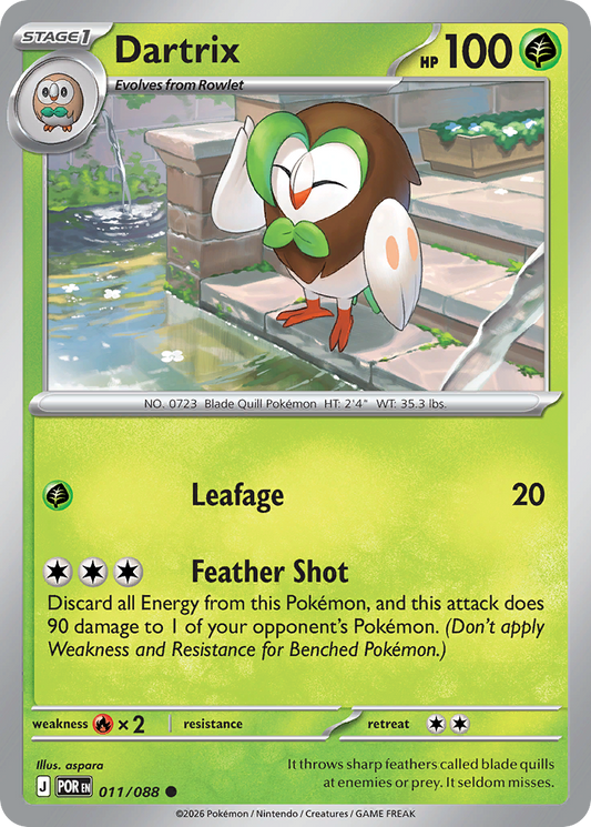 Dartrix 011/088 — Perfect Order Pokémon TCG