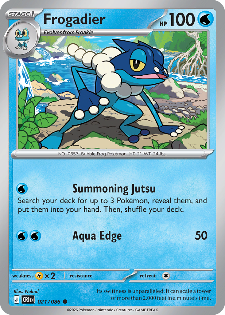 Frogadier 021/086 — Chaos Rising Pokémon TCG