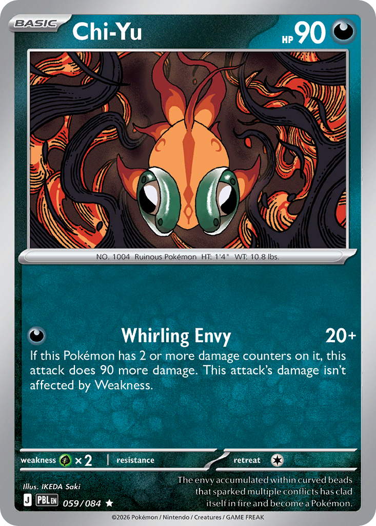Chi-Yu — Pitch Black 059/084 Pokémon card
