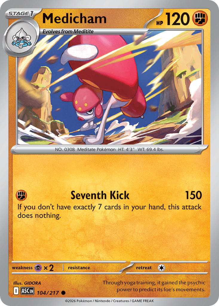 Medicham — Ascended Heroes 104/217 Pokémon card
