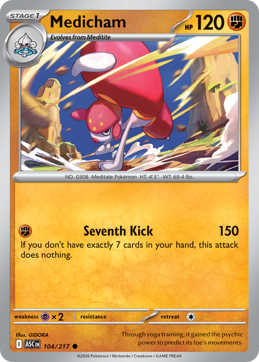 Medicham — Ascended Heroes 104/217 Pokémon card