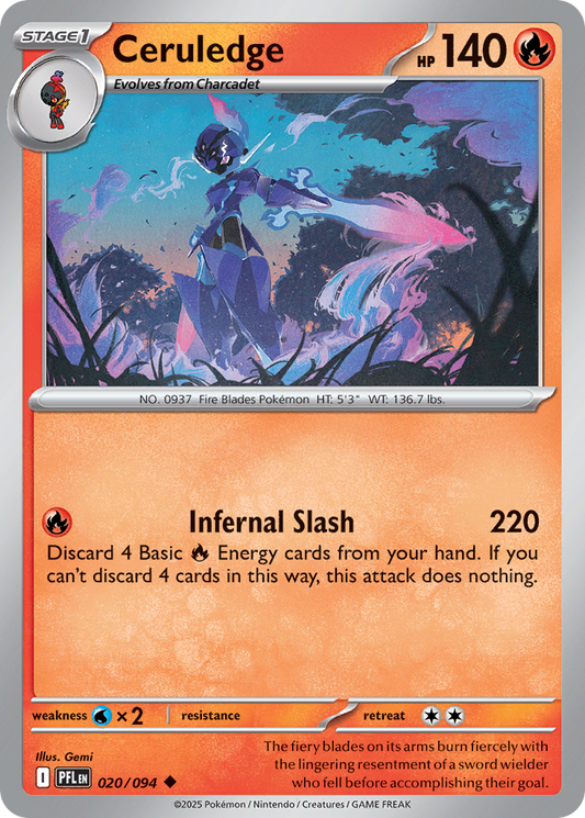 Ceruledge 020/094 Phantasmal Flames