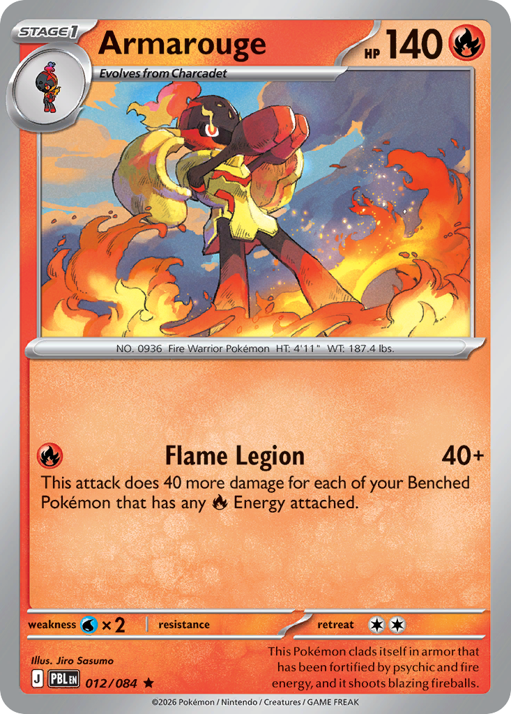 Armarouge — Pitch Black 012/084 Pokémon card