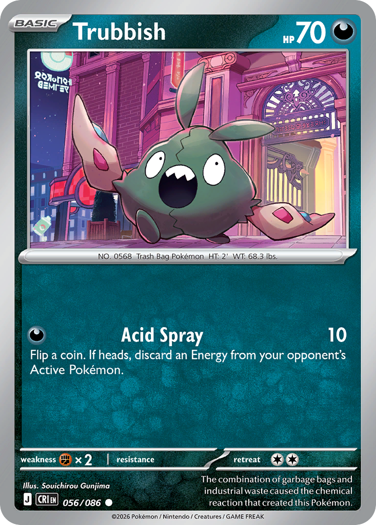Trubbish 056/086 — Chaos Rising Pokémon TCG