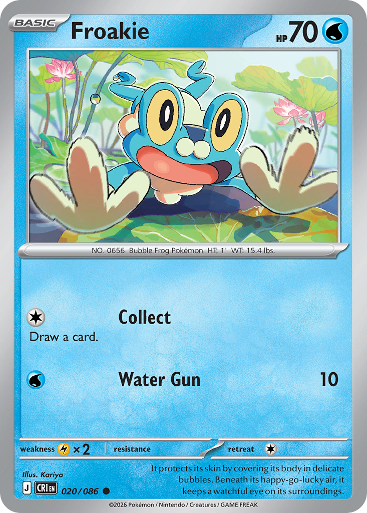 Froakie 020/086 — Chaos Rising Pokémon TCG