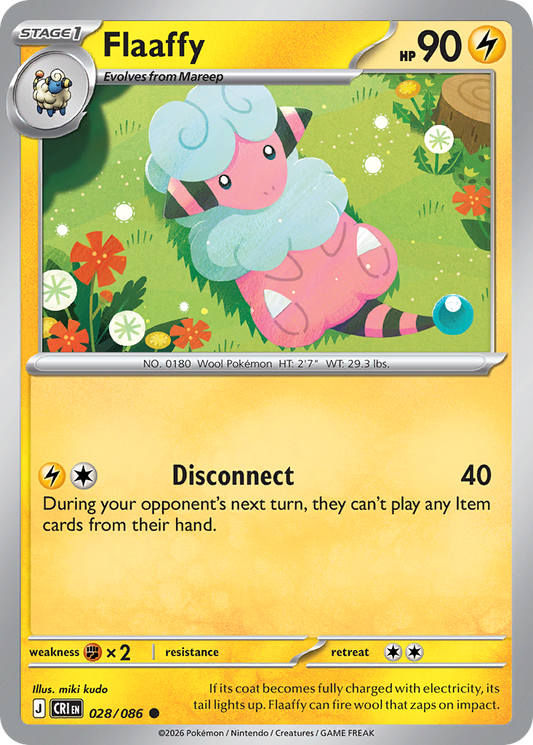 Flaaffy 028/086 — Chaos Rising Pokémon TCG