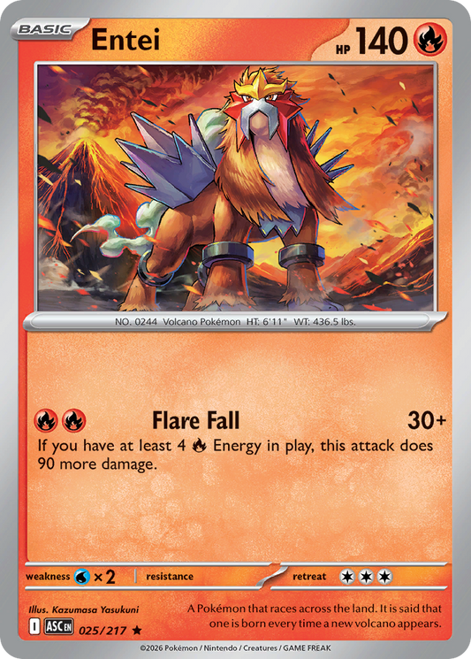 Entei — Ascended Heroes 025/217 Pokémon card