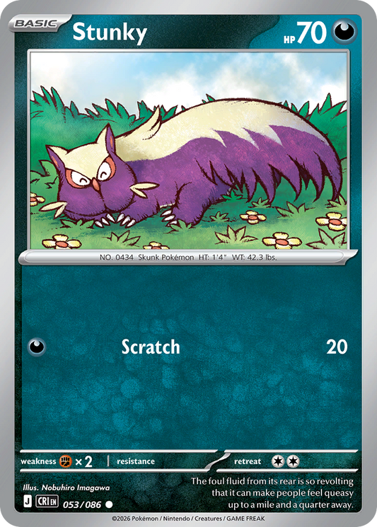 Stunky 053/086 — Chaos Rising Pokémon TCG