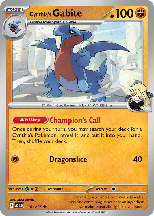 Cynthia's Gabite [Ascended Heroes]