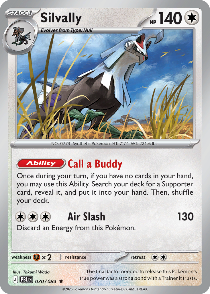 Silvally — Pitch Black 070/084 Pokémon card