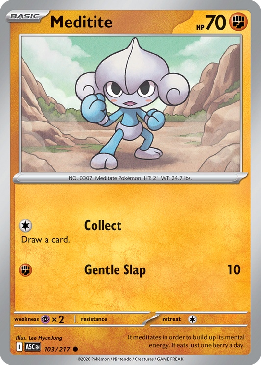 Meditite 103/217 — Ascended Heroes Pokémon TCG