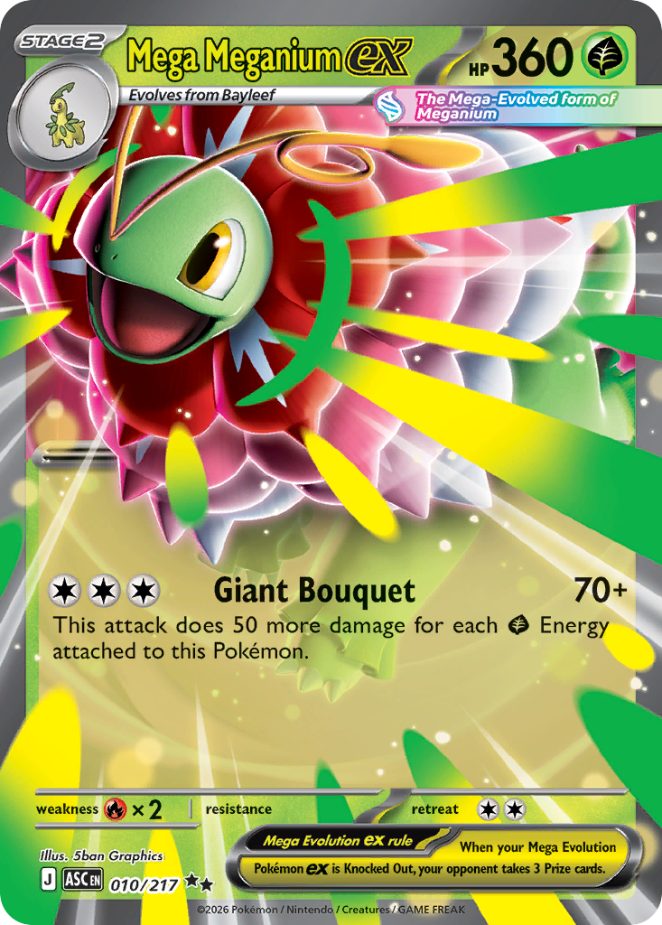 Mega Meganium ex — Ascended Heroes 010/217 Pokémon card