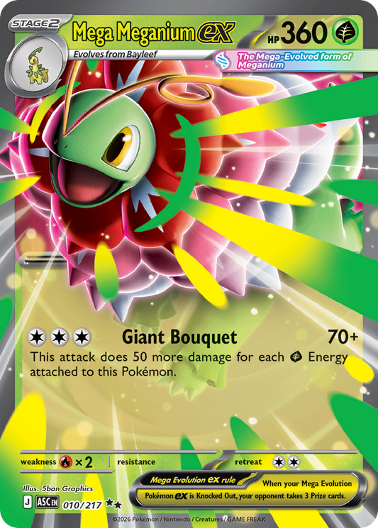 Mega Meganium ex — Ascended Heroes 010/217 Pokémon card