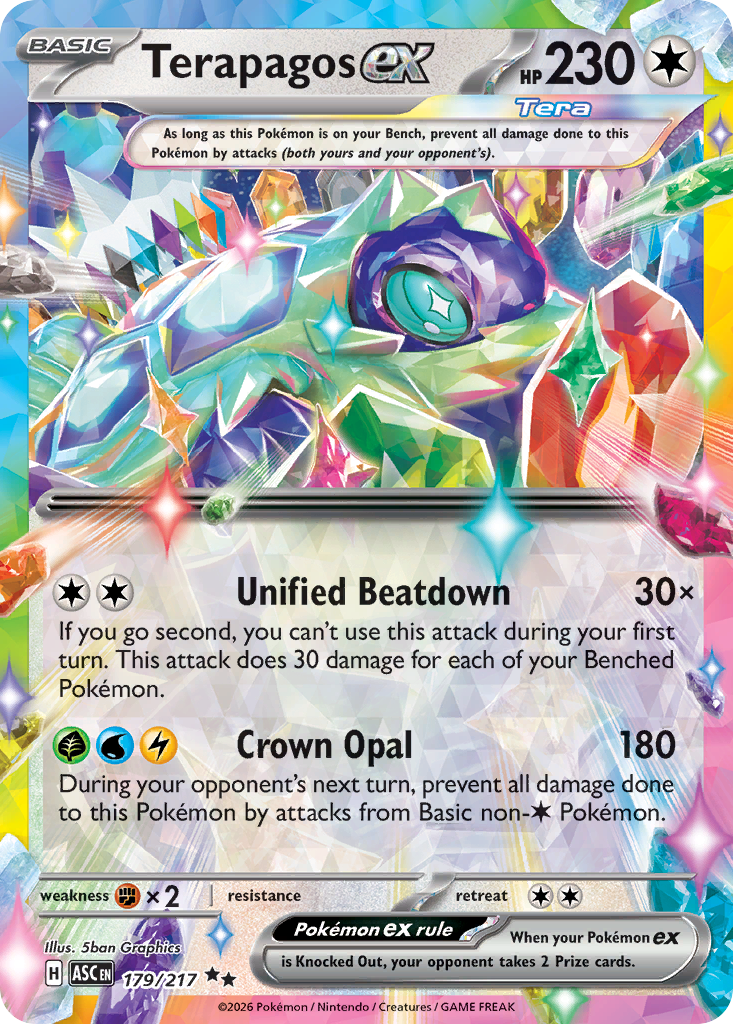 Terapagos ex — Ascended Heroes 179/217 Pokémon card