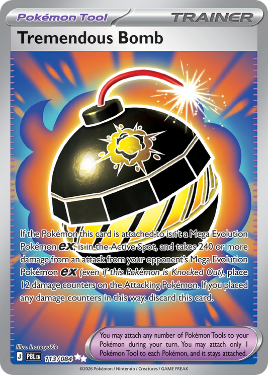 Tremendous Bomb — Pitch Black 113/084 Pokémon card