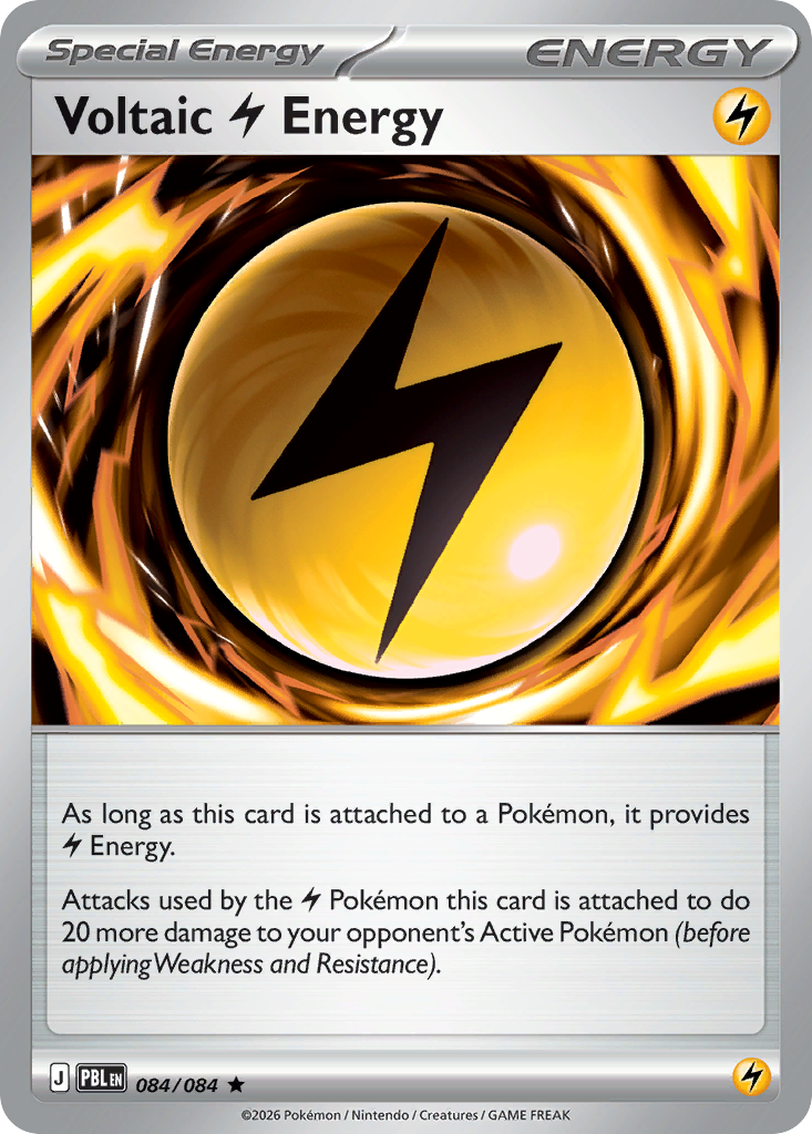 Voltaic Lightning Energy — Pitch Black 084/084 Pokémon card